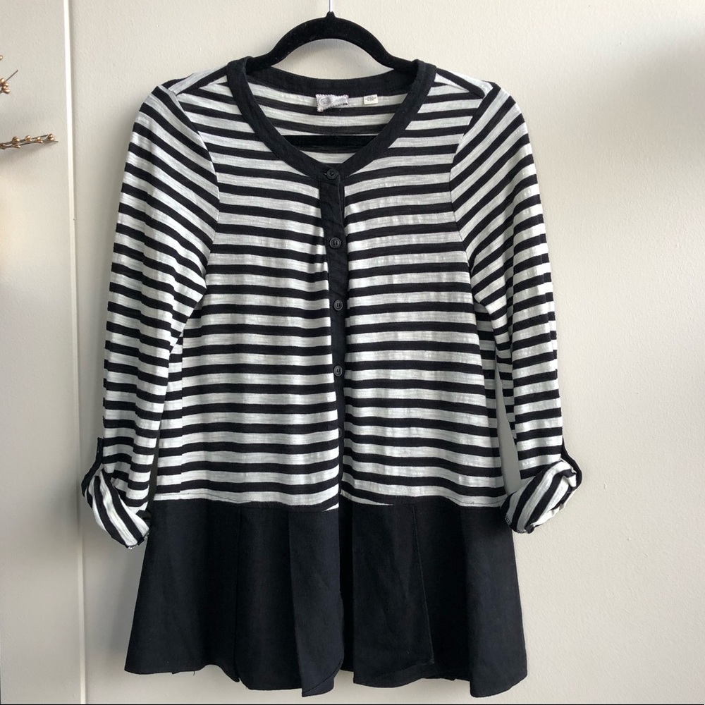 Postmark Buttondown Peplum Top From Anthropologie - image 2